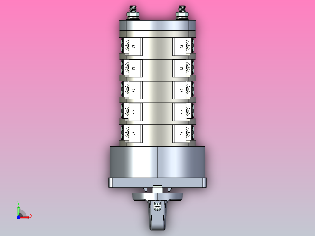 LW5D-16-5万能转换开关三维模型202011前视图