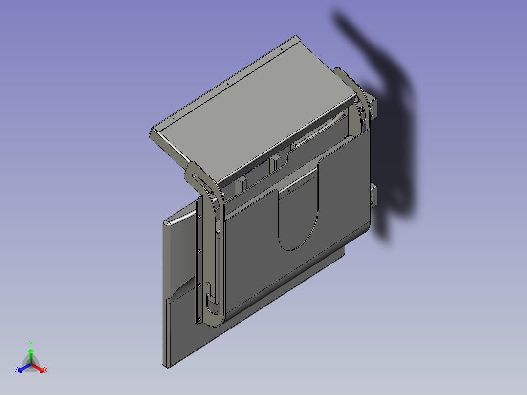 显示器支架正等轴测图