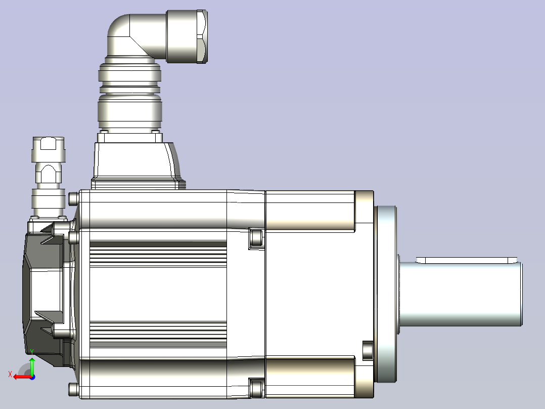 JSCC精研伺服减速电机 130mht1后视图