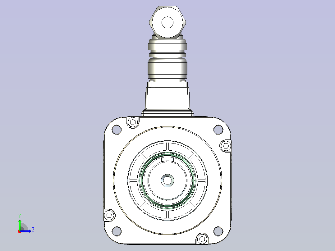 JSCC精研伺服减速电机 130mht1左视图