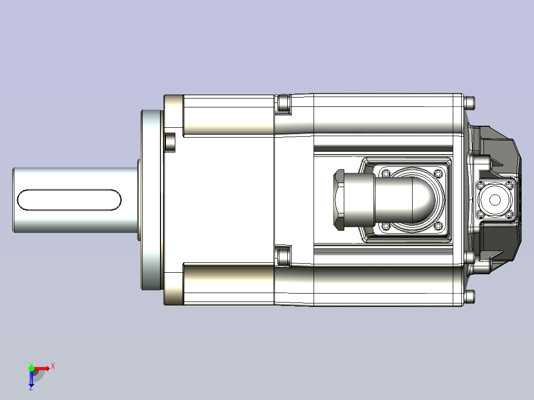 JSCC精研伺服减速电机 130mht1俯视图