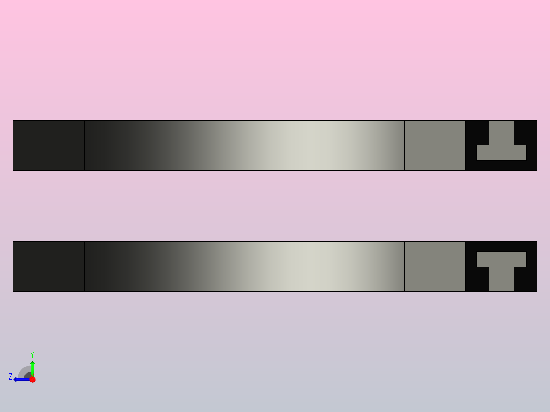 ZWGD-1873-K325-TA30-R500-N1-C1转弯轨道(无轴承)右视图