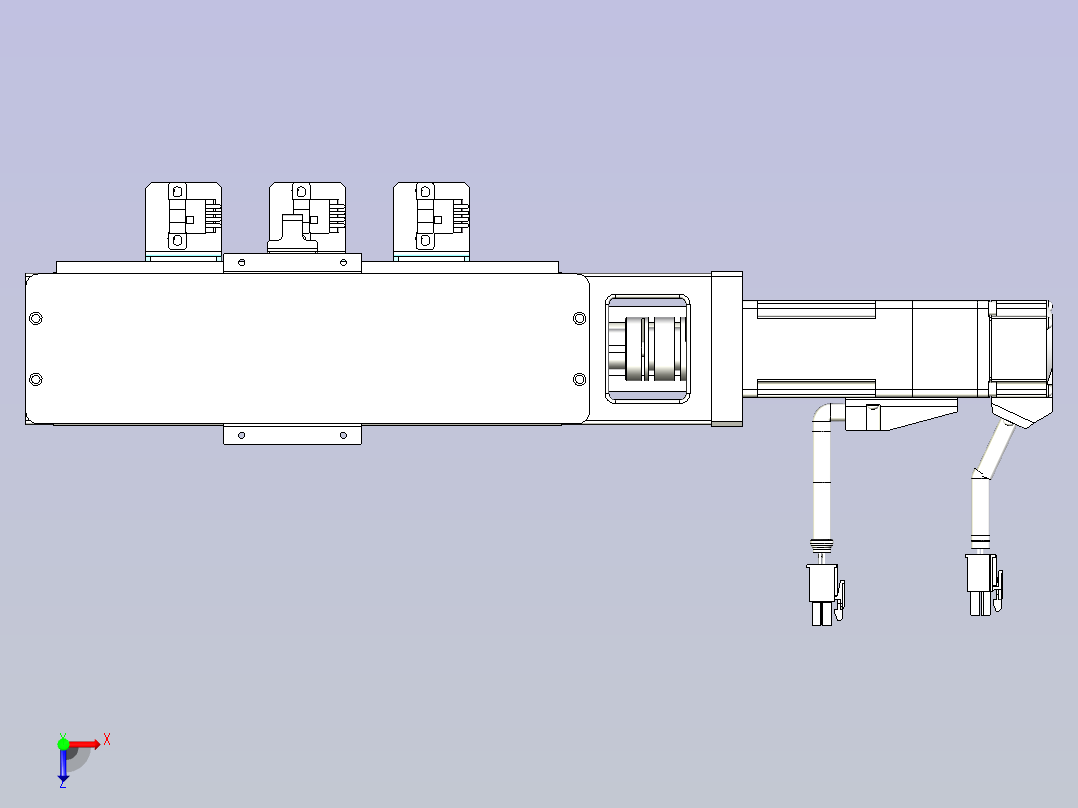 kk60-200A1-F0带MSMD012G1B电机俯视图