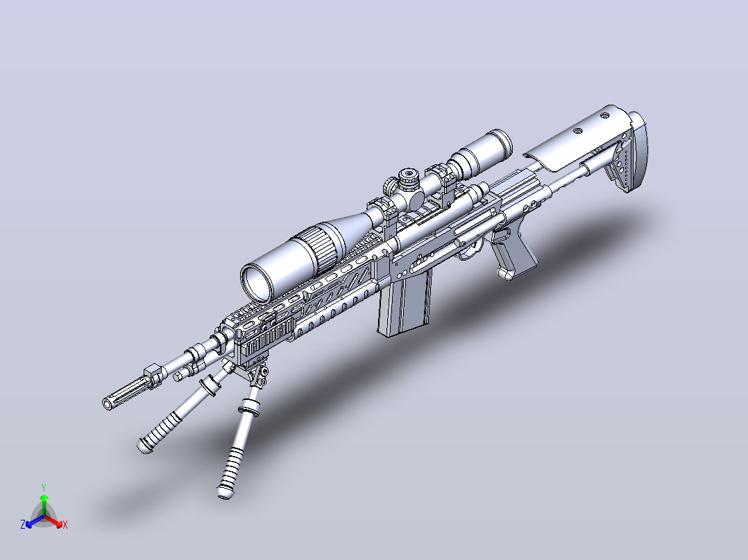 m14建模模型主视图