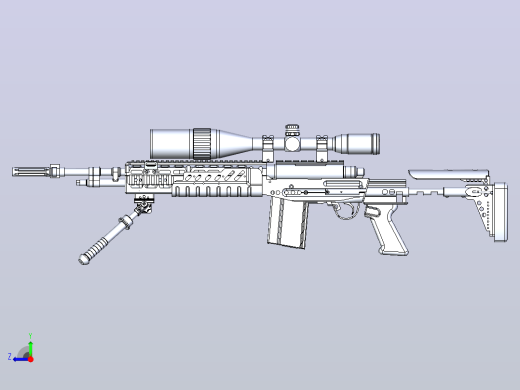 m14建模模型右视缩略图
