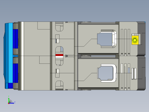 NB1G-63小型断路器三维模型202307左视缩略图