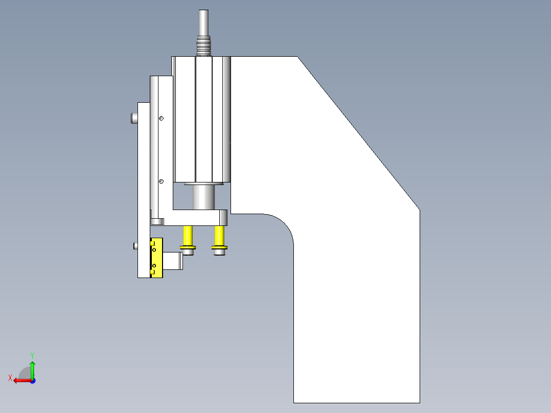 接点零件的动作检查组件后视图
