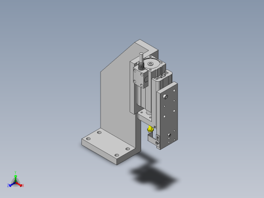 接点零件的动作检查组件正等轴测缩略图