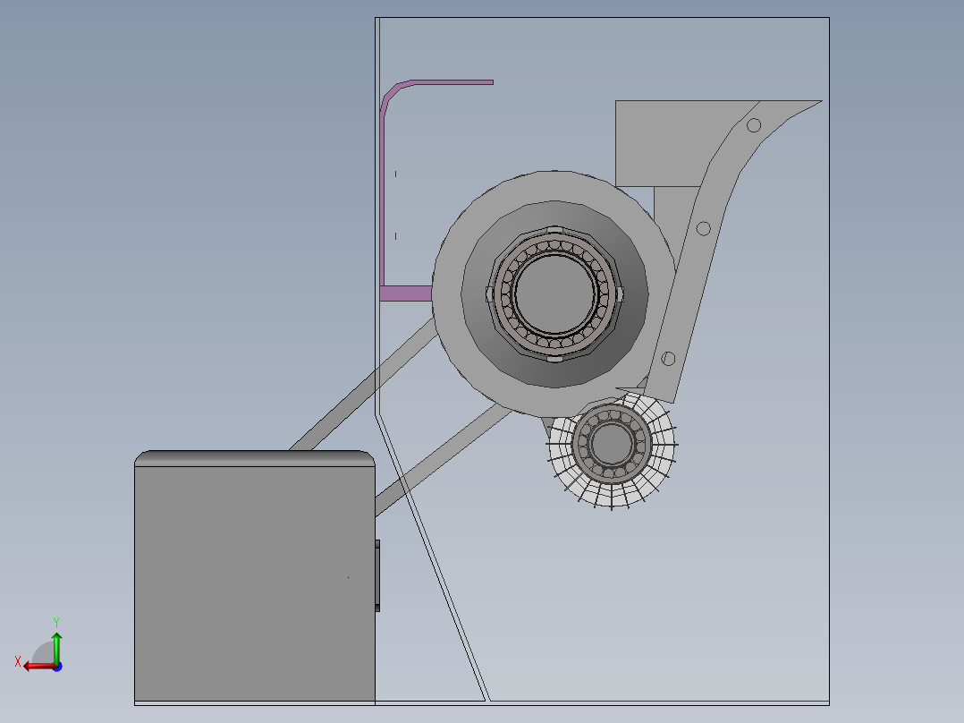 全自动果蔬切丁(sw+cad+说明书)后视图