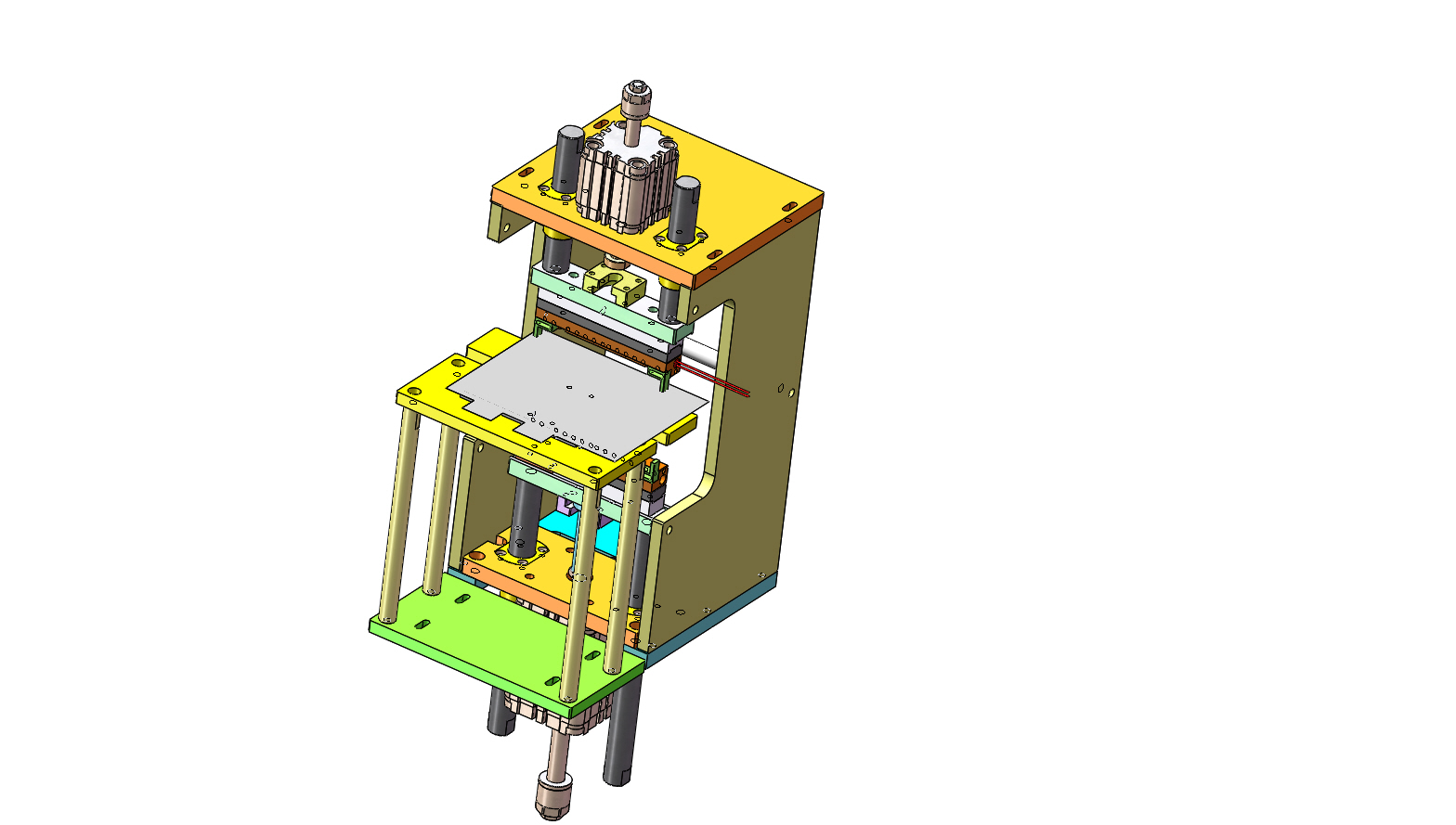 软包动力电芯自动角封切断机（sw17可编辑+工程图）