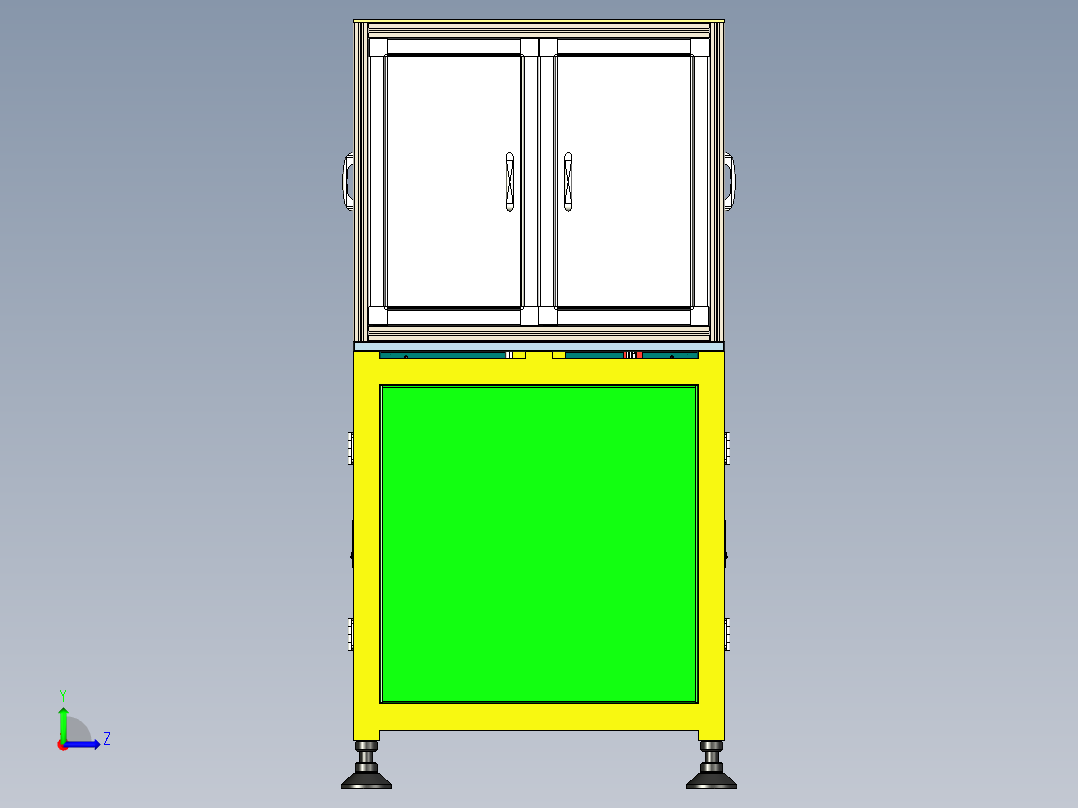 USB贴膜机左视图