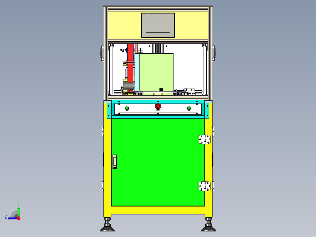 USB贴膜机右视图