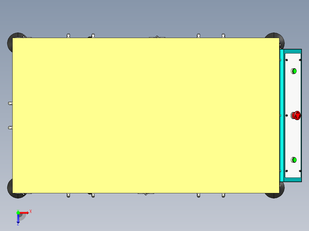 USB贴膜机俯视图