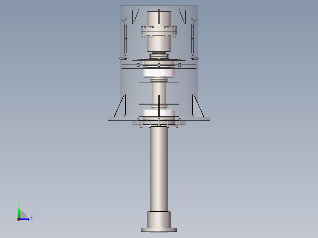 搅拌机支架（实际应用左视图