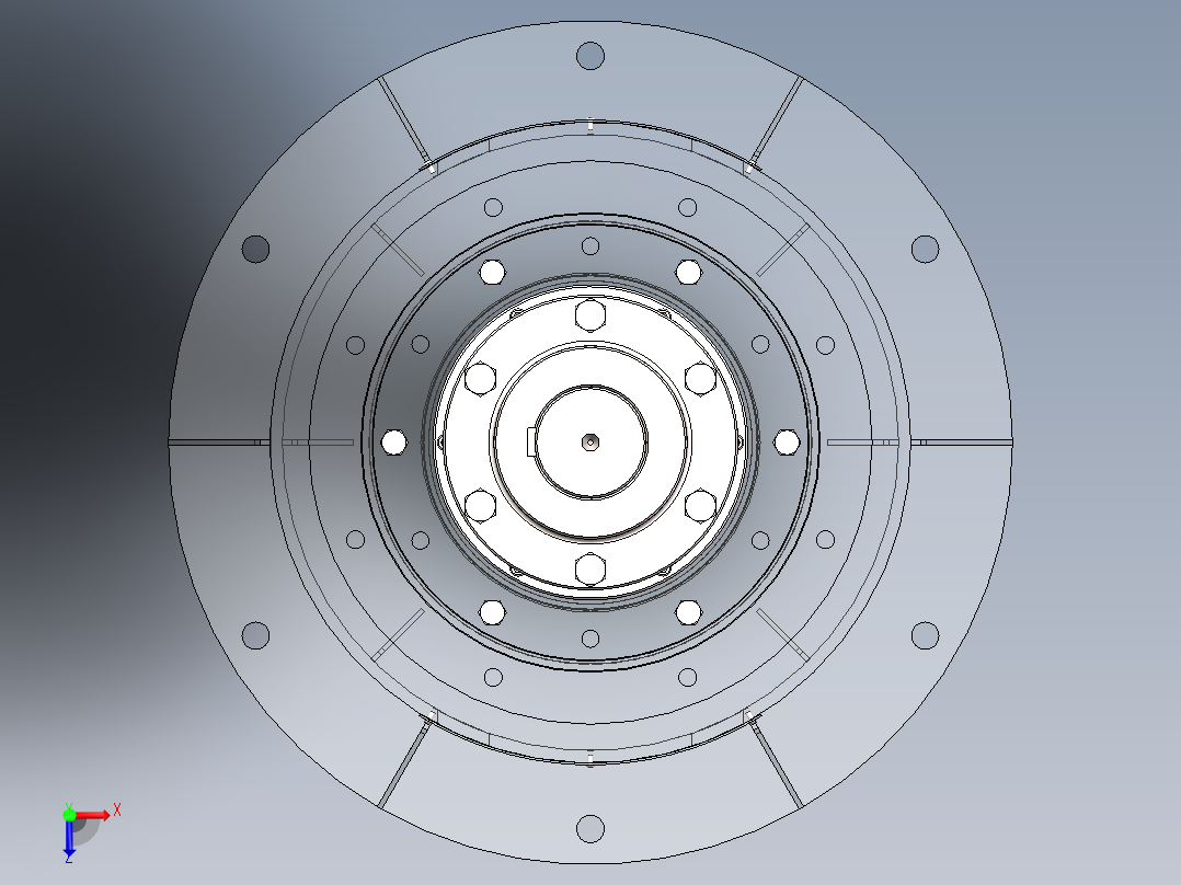 搅拌机支架（实际应用俯视图