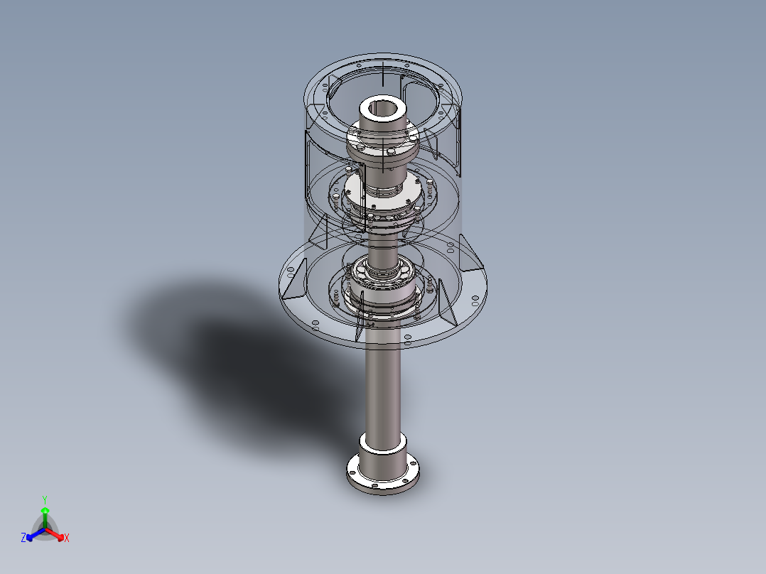 搅拌机支架（实际应用正等轴测图