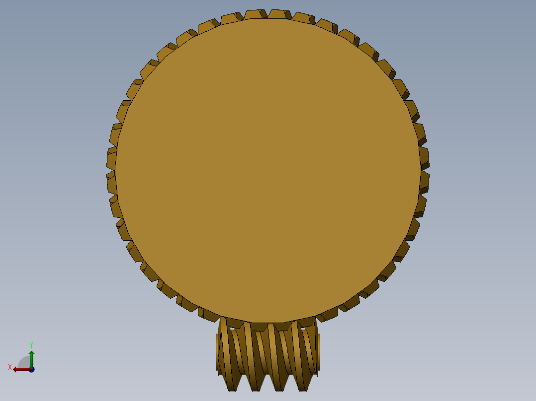 1_蜗轮蜗杆sw后视图