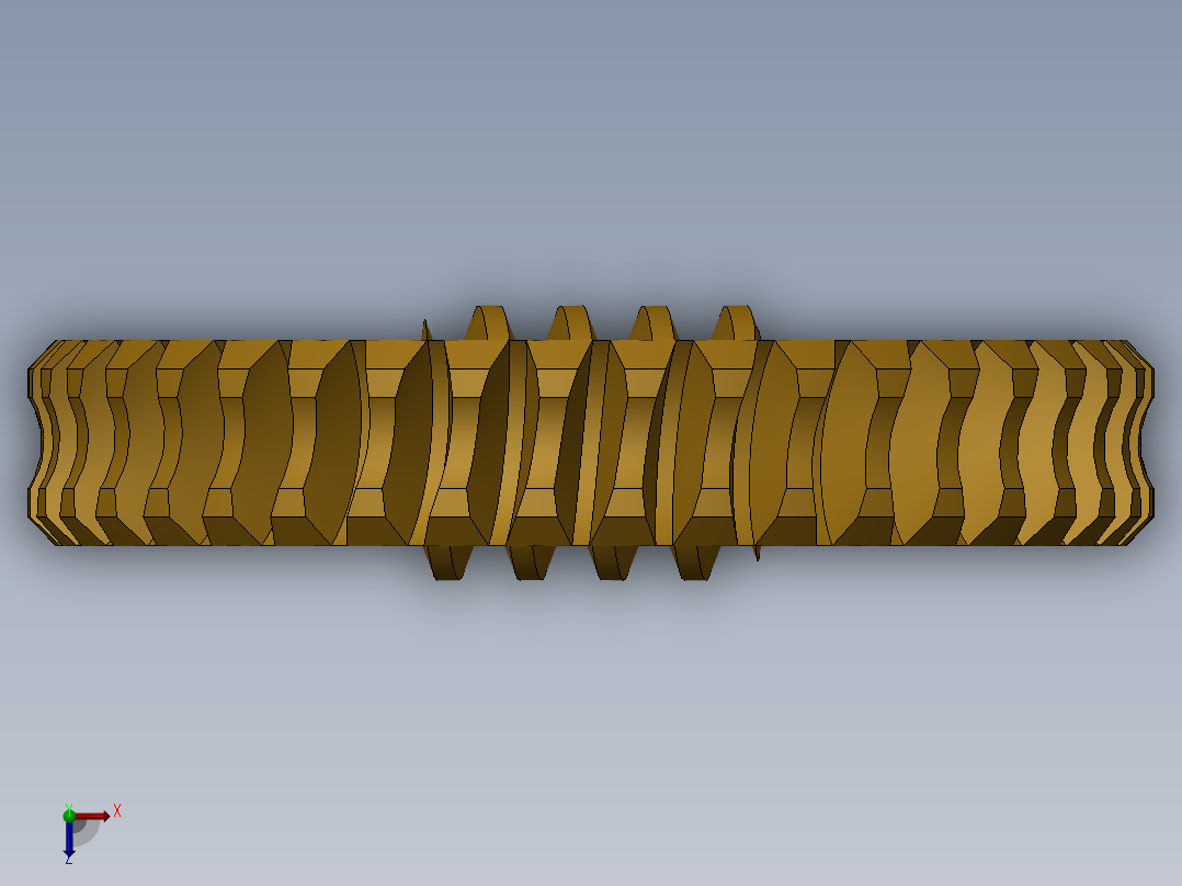 1_蜗轮蜗杆sw俯视图