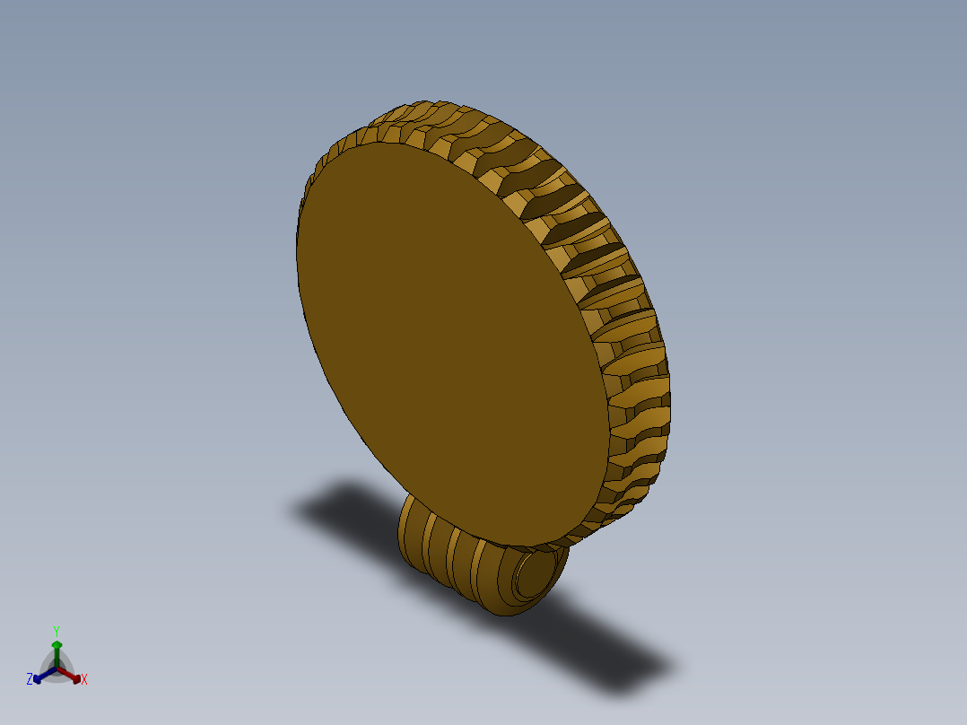 1_蜗轮蜗杆sw正等轴测图