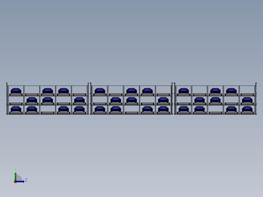 新的停车场左视图