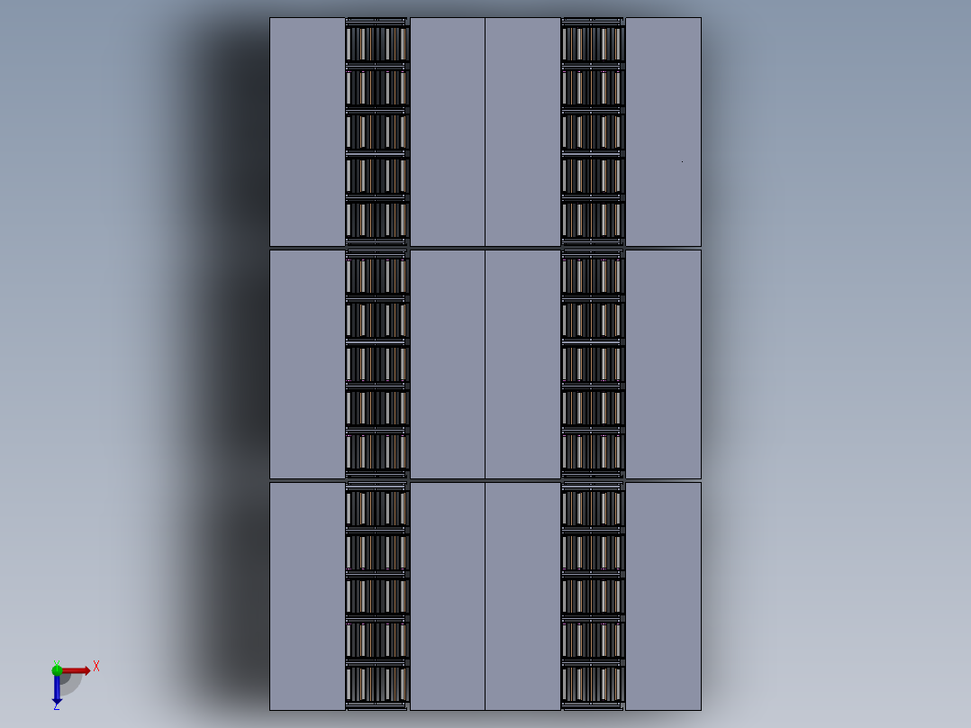 新的停车场俯视图