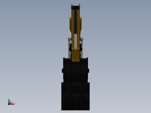 挖机挖斗臂3D数模图纸 STEP格式