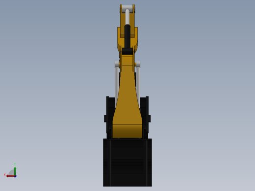 挖机挖斗臂3D数模图纸 STEP格式后视缩略图