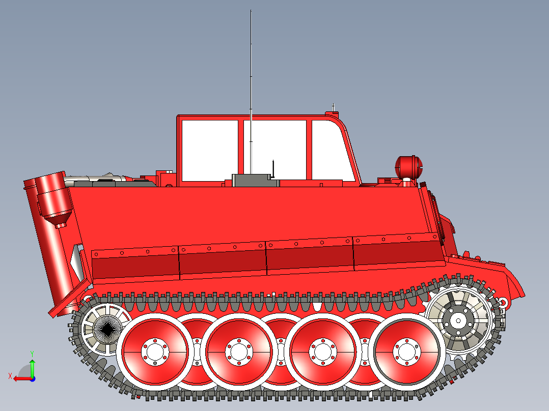 C11_装甲车模型后视图