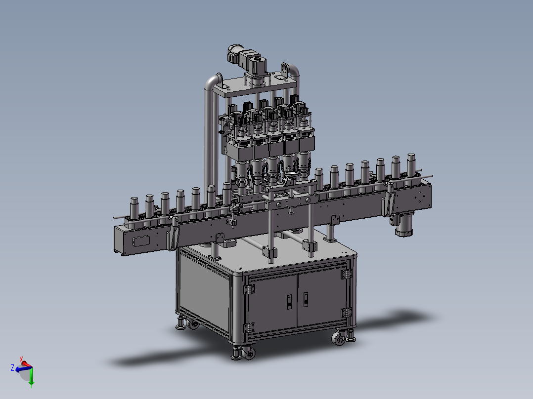 B33-塑料瓶在线自动压装盖子设备