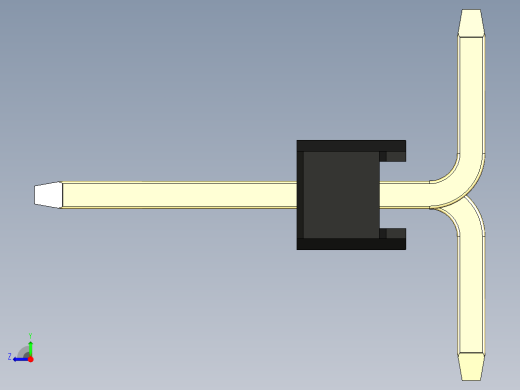 彩色公排针 100mil 2.54mm 系列-DS1022_black_35p_100mil_Type_SMT_R1_rev1.0右视缩略图