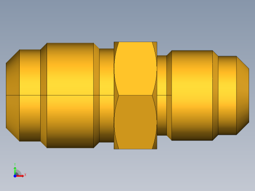 扩口式工业通用硬管接头Union Reducer 42F-10-8前视缩略图