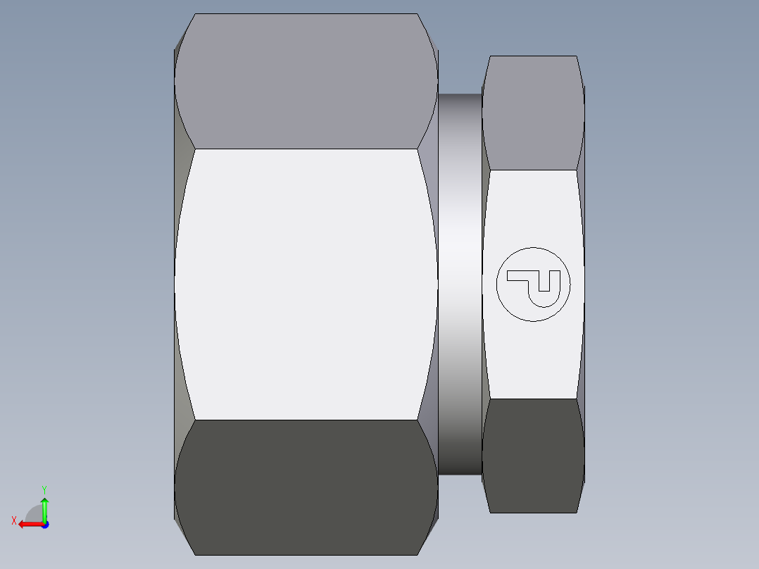 卡套式工业通用硬管接头EO_Blanking_plug_for_tube_ends_ROV18L71后视图