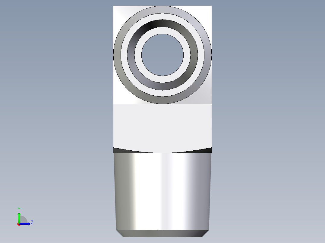 卡套式工业通用硬管接头EO_Male_stud_run_tee_TE08LRCFX左视图