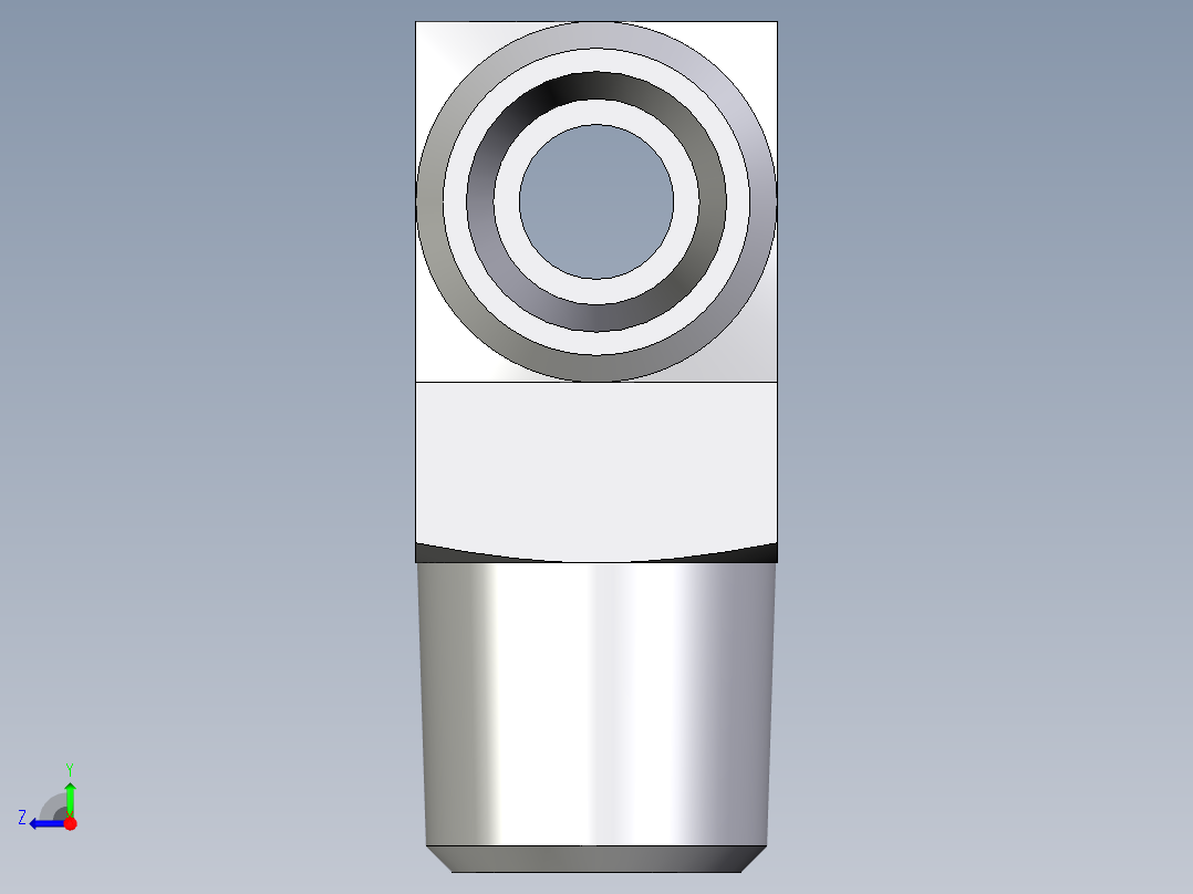 卡套式工业通用硬管接头EO_Male_stud_run_tee_TE08LRCFX右视图