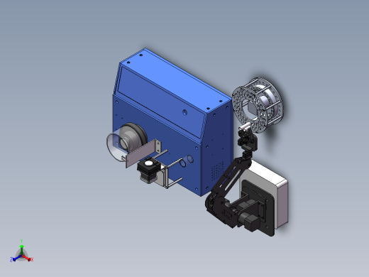 基于小型机械臂的铁谱分析自动取样装置正等轴测缩略图