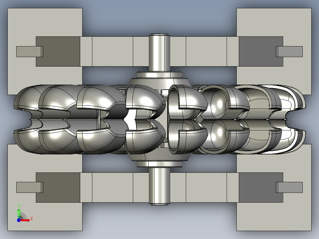 冲击式水轮机6前视图