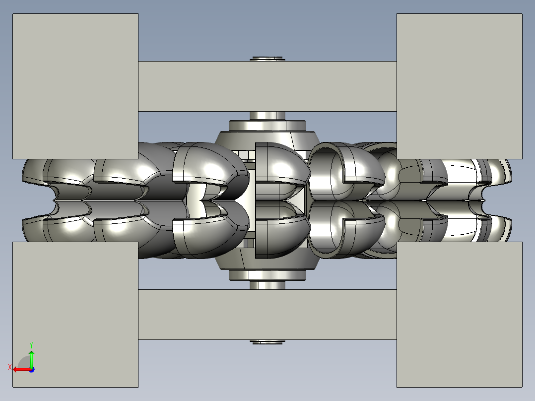 冲击式水轮机6后视图