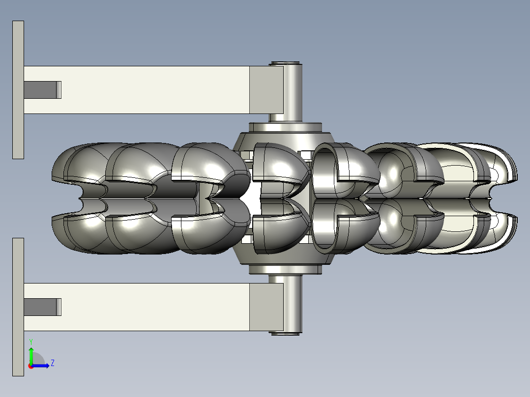 冲击式水轮机6左视图