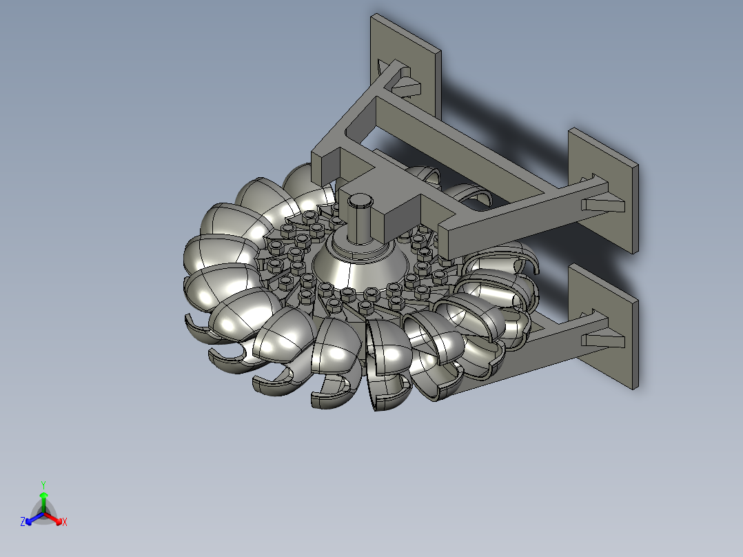 冲击式水轮机6正等轴测图