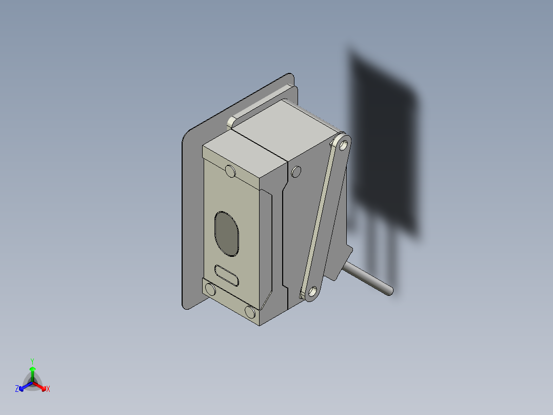 基恩士GV-H45_kc图纸模型主视图