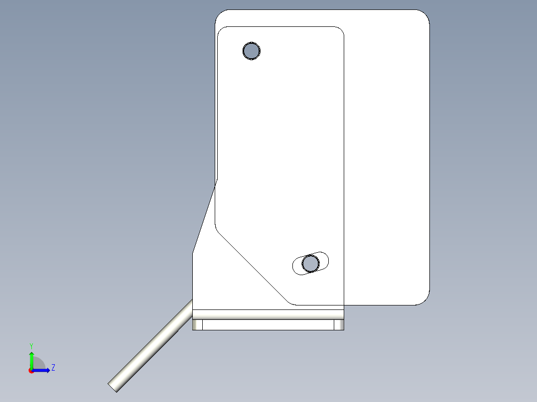 基恩士GV-H45_kc图纸模型左视图