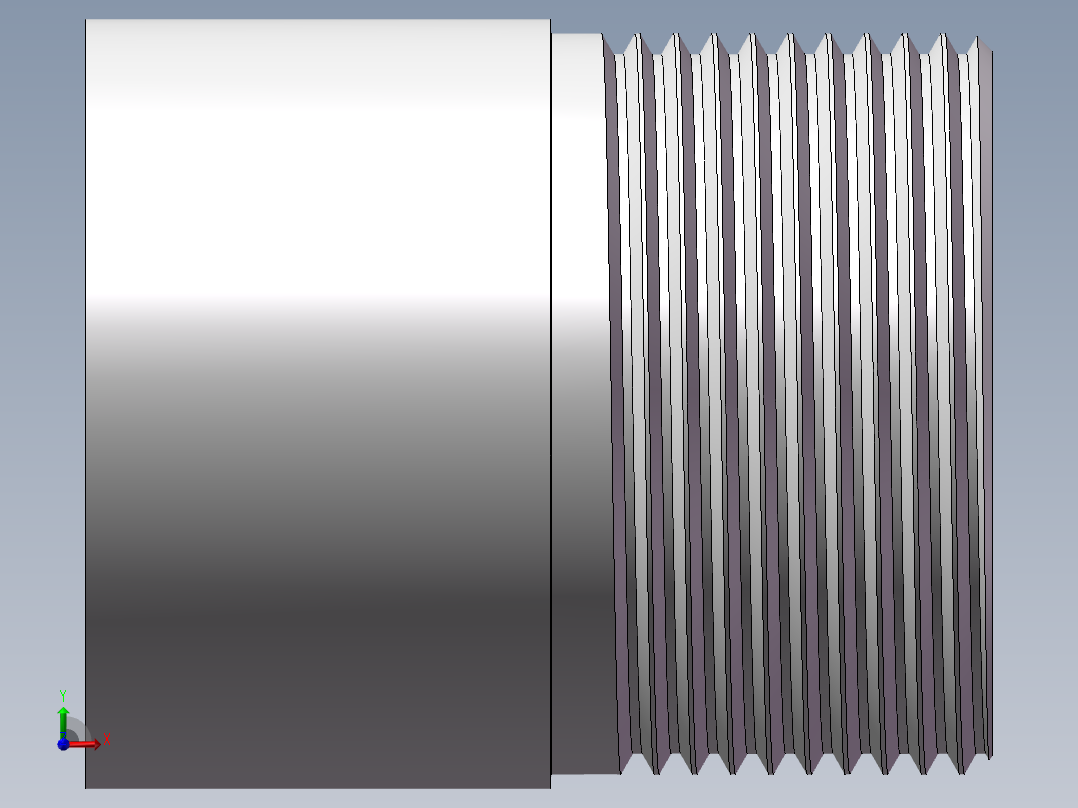 丝头-单外丝 DN32前视图