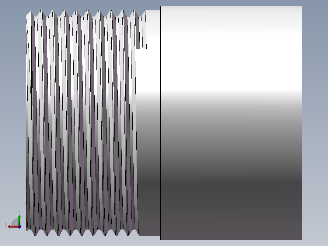 丝头-单外丝 DN32后视图