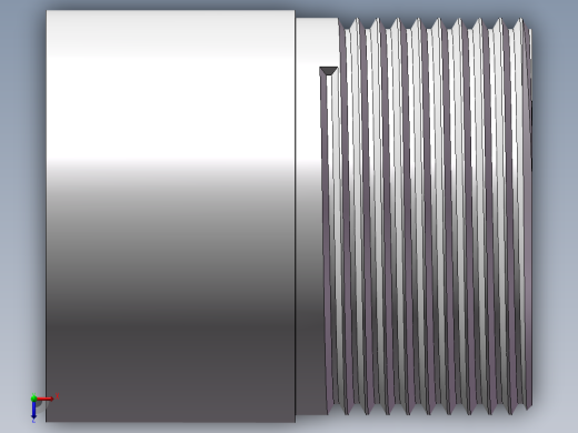 丝头-单外丝 DN32俯视缩略图