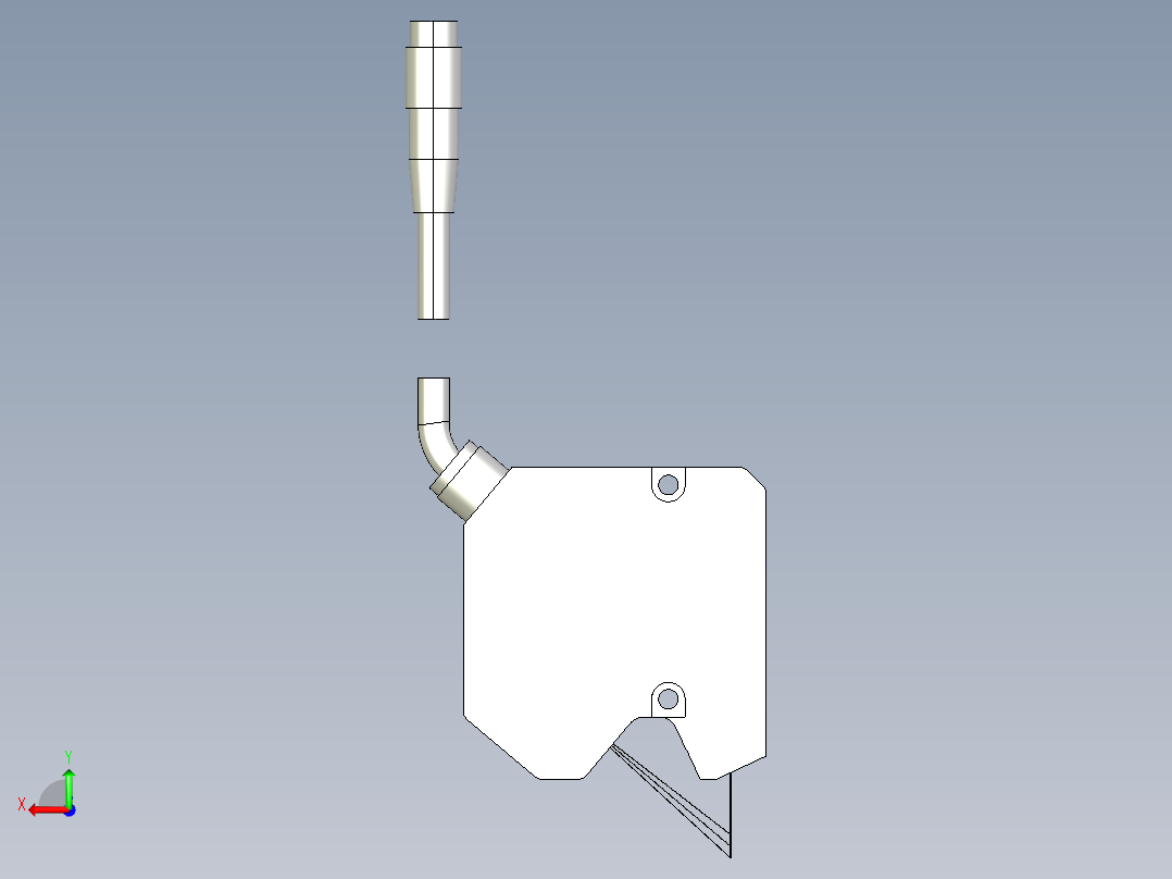 基恩士LJ-G015(K)_kc图纸模型后视图