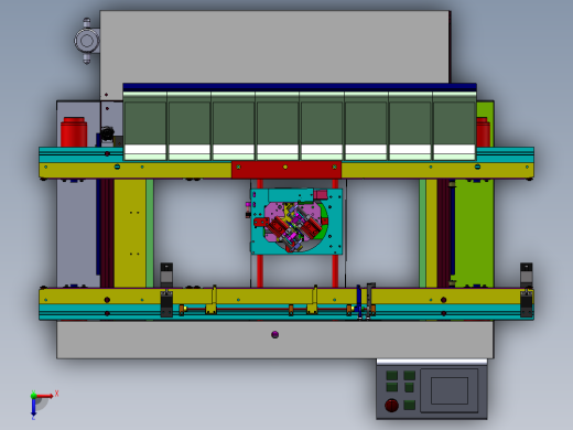 19卧式电子元件半自动插件机俯视缩略图