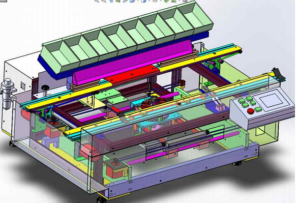 19卧式电子元件半自动插件机