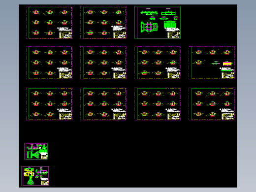 某地市灌溉渠道全套施工cad图纸