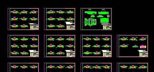 某地市灌溉渠道全套施工cad图纸