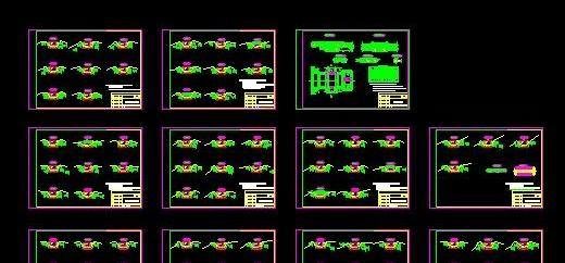 某地市灌溉渠道全套施工cad图纸缩略图